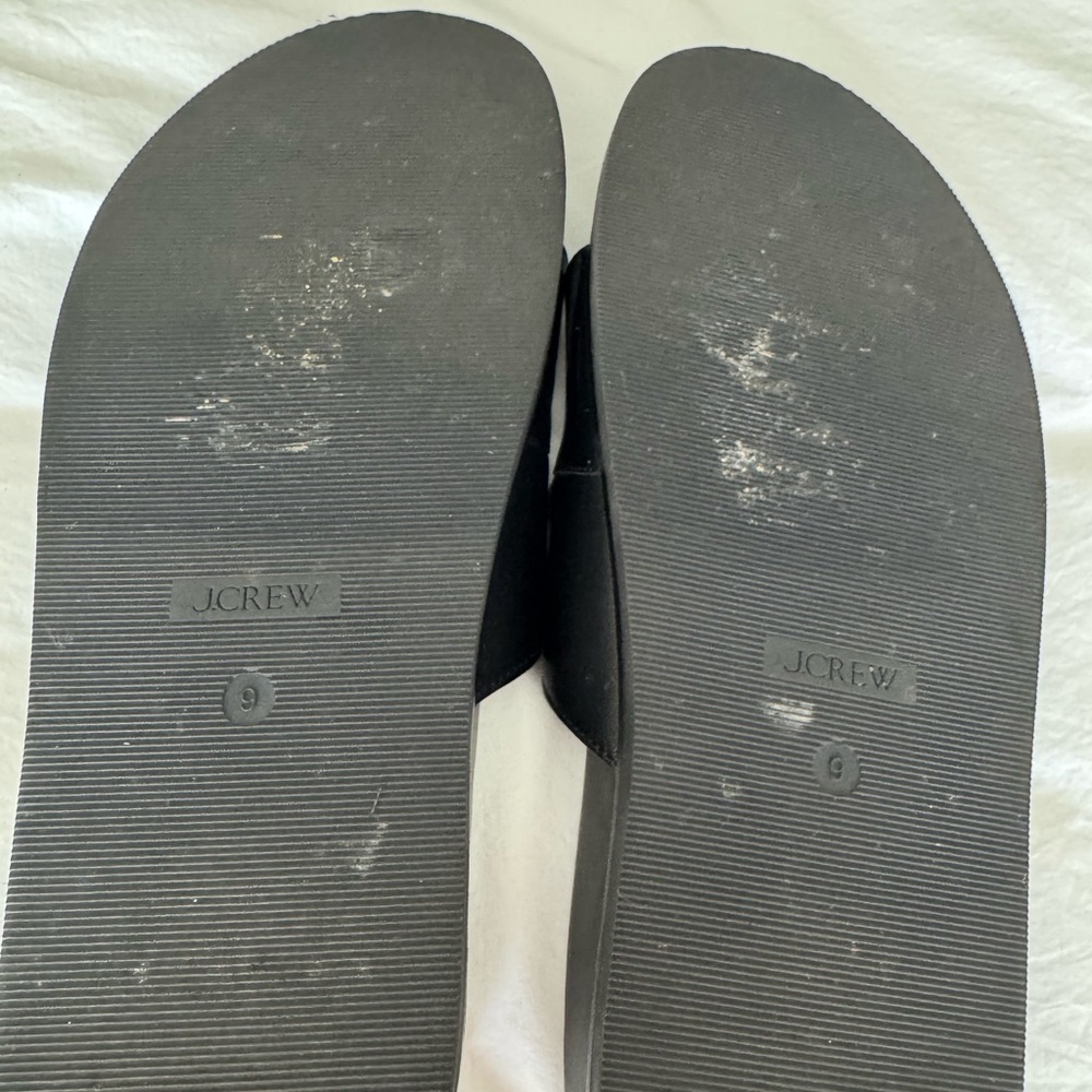 J Crew size 9 leather slide sandals - Picture 5 of 5